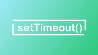 JavaScript Tutorial setTimeout