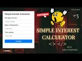 Simple Interest Calculator HTML CSS And Javascript Javascript Project Unstoppable Coding