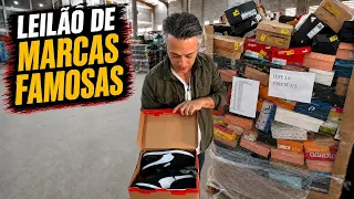 MAIOR LEILÃO de TÊNIS de GRANDES MARCAS no BRASIL (melhor do que loja cara em shopping) 4k