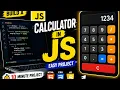 Build a Calculator Using JavaScript HTML CSS JS Project
