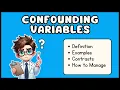Confounding Variables Definition Examples 3 Minute Explanation
