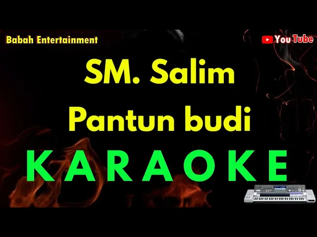 Download MP3 SM. Salim - Pantun budi [ karaoke ] KN26 | Keyboard | zapin budi