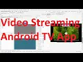 How to build a simple streaming Android TV App using WebView in Android Studio