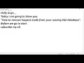 SQL Server Suspect Database mode Repair