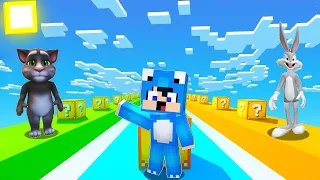 Minecraft Lucky Block Race With Talking Tom And Bugs Bunny 
