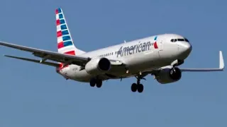 American Airlines flight 2503 MCO-DCA rainy takeoff overcast landing