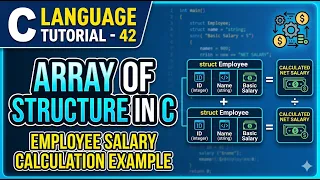 C Language Tutorial - 42 Array of Structure in C