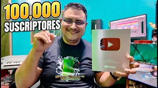Recibí la placa de los 100,000 suscriptores de YouTube para Estudio Beraca