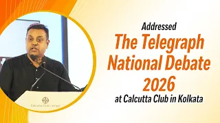 addressed the telegraph national debate 2026 at calcutta club in kolkata 