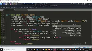 Malicious Python 3 Programming Port Scanner - xmas scan
