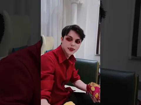 The clown turned into a vampire#clown #couple #shorts