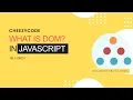 JavaScript DOM Introduction Tutorial in Hindi Document Object Model CheezyCode