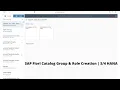 SAP Fiori Catalog Group Role Creation HANA