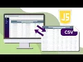 How to Import and Export CSV Files Using a JavaScript Spreadsheet