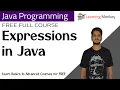 Expressions in Java Lesson 13 Java Programming Learning Monkey