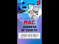 Find the MAC Address of your Computer