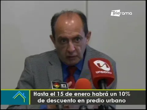 Hasta el 15 de enero habrá un 10% de descuento en predio urbano