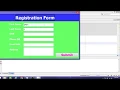 How To Store Registration Form Data to Database Student Details in java Application