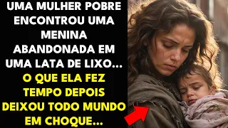UMA MULHER POBRE ENCONTROU UMA MENINA ABANDONADA EM UMA LATA DE LIXO... O QUE ELA FEZ DEPOIS...