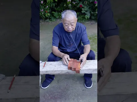 中华榫卯之十字榫的应用案例 #woodworking