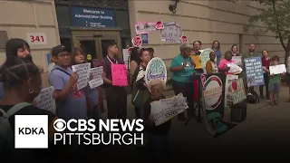 Rally against school closure recommendations