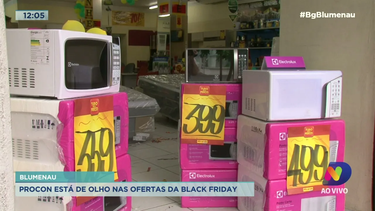 VÍDEO: Procon está de olho nas ofertas da Black Friday em Blumenau