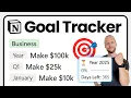 THE Notion Goal Tracker for 2025 Tutorial Free Template