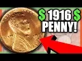 EXTREMELY VALUABLE PENNY COINS WORTH MONEY - RARE AND VALUABLE 1916 PENNY