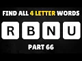 Can You Crack the Code Find Every 4-Letter Word