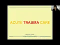 Download Lagu Acute Trauma Care - ATLS 10th edition - Part1