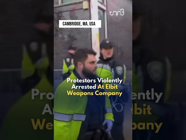 ⁣Police violently arrested members of Palestine Action who attempted to shut down Elbit Systems.