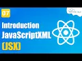 What is JSX Why use it in React JS Introduction to JSX in Hindi