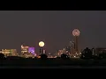 Strawberry Moon over Downtown Dallas