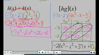 Multiplying Polynomials using Function Notation