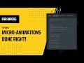 Micro-animations done right with Bricks