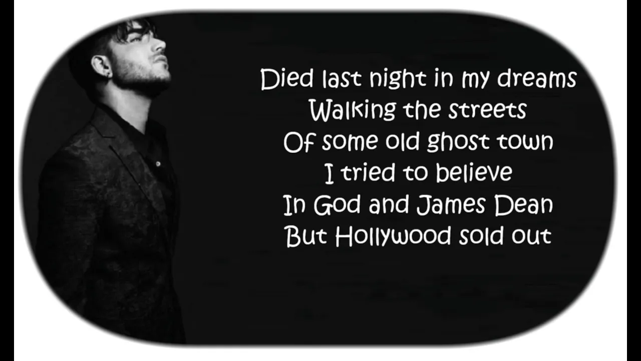 👻 Adam Lambert  ~ "Ghost Town" (Lyrics) 👻