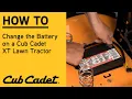 How to replace the battery on an XT Lawn Tractor XT Enduro Series Cub Cadet