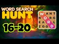 WORD SEARCH HUNT 16 17 18 19 20