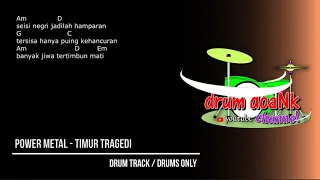 power metal timur tragedi drums only chord gitar u0026 lirik 