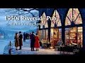 Lagu Trip to 1950s Winter Riverside Pub | Nostalgic Vintage Songs