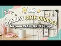 Transform Your Room Creating Cute Doodles for Wall Grid Setup
