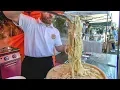 Download Lagu Italian Pasta and LOT of Cheese. Pasta in a Cheese Wheel. London Street Food