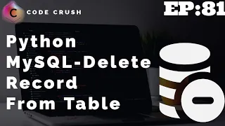 Python Database Connectivity MySQL Delete Table Record What Is Delete Query Python MySQL Delete