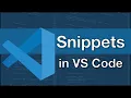Create Custom Code Snippets in VS Code