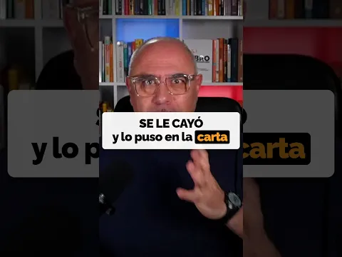 Se le rompió el plato... lo puso en la carta...