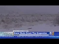 Heavy Snow Shuts Down 5 Freeway Through Grapevine On Thanksgiving Steady Rainfall Continues Across