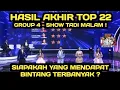 Download Lagu HASIL AKHIR TOP 22 GROUP 4 SHOW / SIAPAKAH YANG MENDAPATKAN BINTANG TERBANYAK ? 