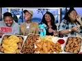 JJ Fish Chicken Mukbang Family Style with Cathy Subscriber