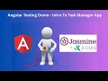 Introduction to the Task Manager App Simple Angular App for Unit Testing
