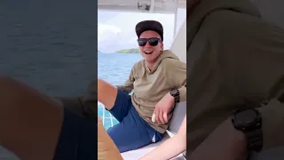 Moving the boat without the captain 😬 #sailingfamily #captain #boatlife